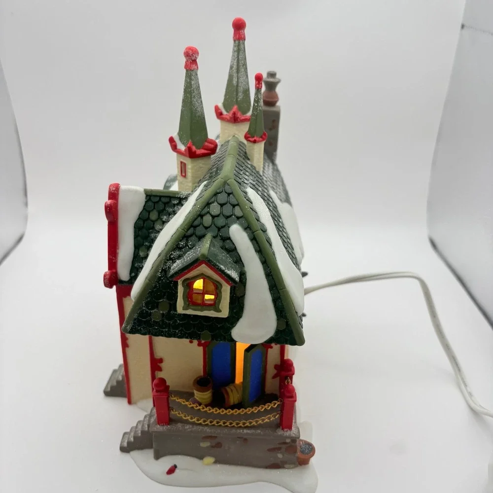 Dept 56 North Pole Series Santa's Light Shop Christmas Village House 56397